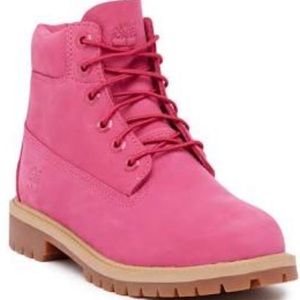 Pink timberland boots brand new